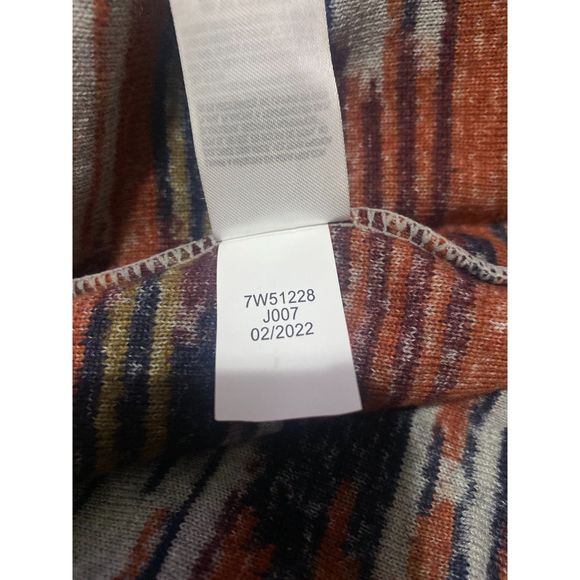 Lucky Brand Aztec Open Front Drape Cardigan Sweater Multicolor Women's Large - Picture 6 of 7